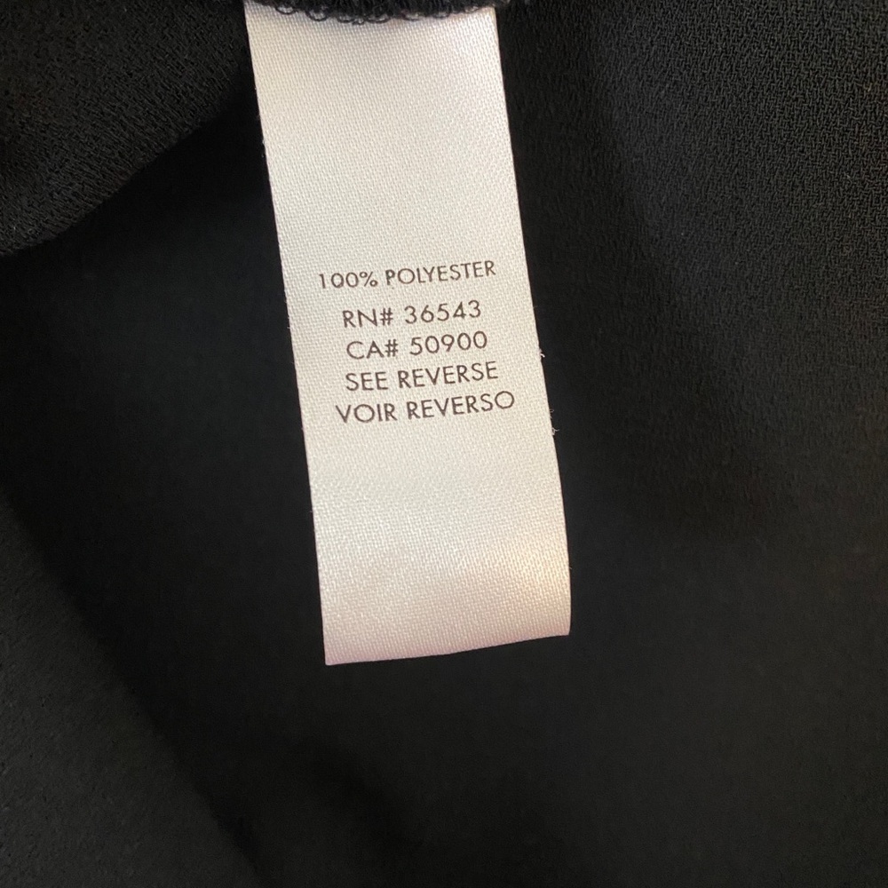 Calvin Klein Black Long-Sleeve Top with Mesh Accent - Picture 5 of 5